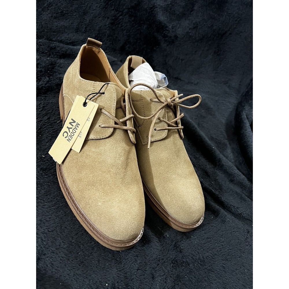 NEW Madden‎ NYC Men's Terry Dress Shoes Suede Leather Taupe 8
